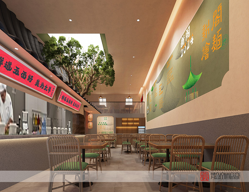 鄭州餐飲設(shè)計(jì)——新閣燴面店
